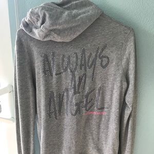 Victoria’s Secret “always an angel” zipped hoodie
